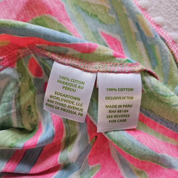 Lilly Pulitzer Girls Mini Enna Off- Shoulder Dress L(8-10) - Picture 7 of 7